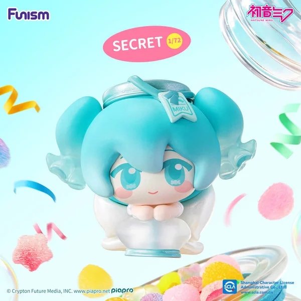 HATSUNE MIKU - Dopamine Qface Blind Box - 1 Unidade (3 Figuras)